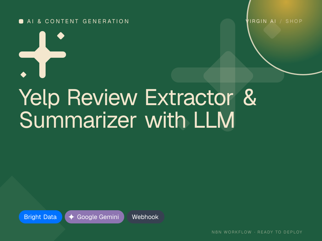 Yelp Review Extractor & Summarizer with LLM