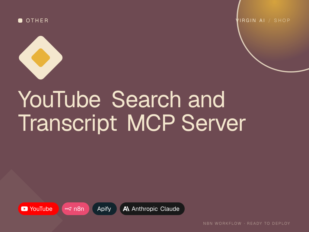 YouTube Search and Transcript MCP Server