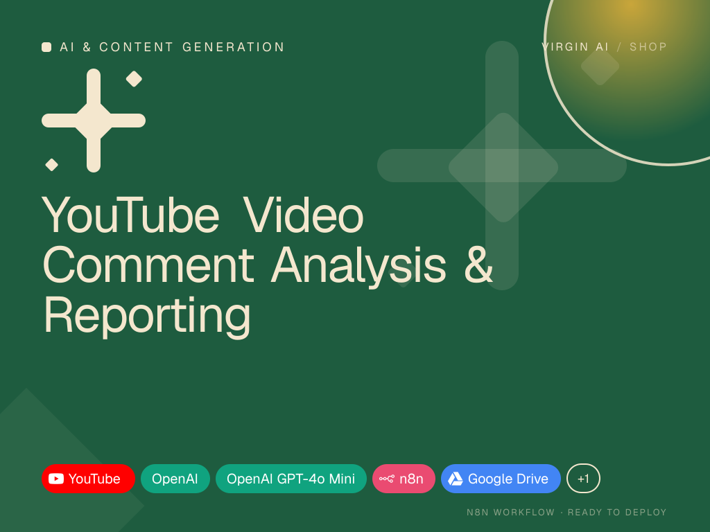 YouTube Video Comment Analysis & Reporting