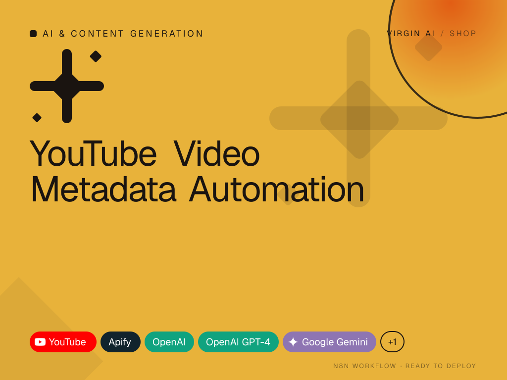 YouTube Video Metadata Automation