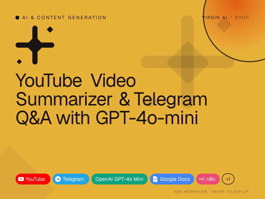 YouTube Video Summarizer & Telegram Q&A with GPT-4o-mini