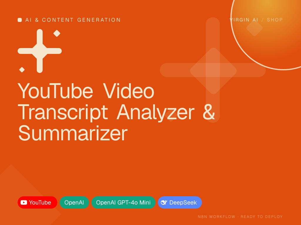 YouTube Video Transcript Analyzer & Summarizer