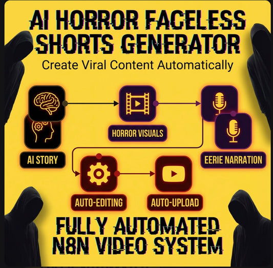 AI Horror Faceless Shorts Generator — Fully Automated n8n Video System