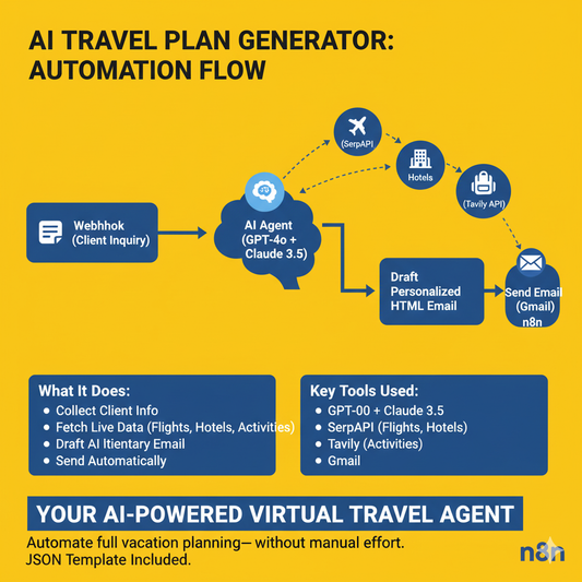 AI Travel Plan Generator (Flight, Resort & Activity Planner) — Full Automation chart