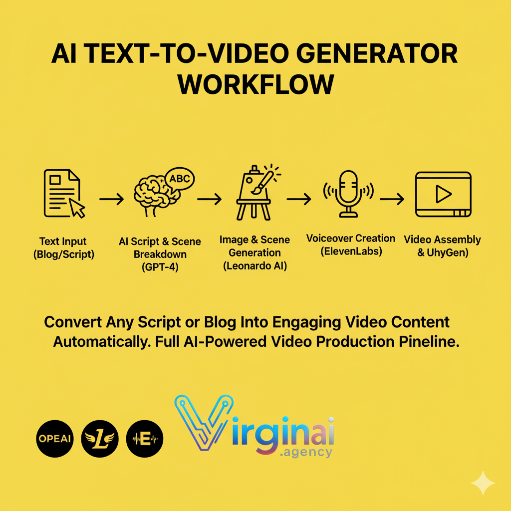 AI Text-to-Video Generator Workflow (n8n)