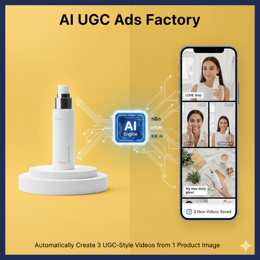 AI UGC Ads Factory – Fully Automated UGC Video Generator (n8n + GPT-4o + KIE AI + Veo)