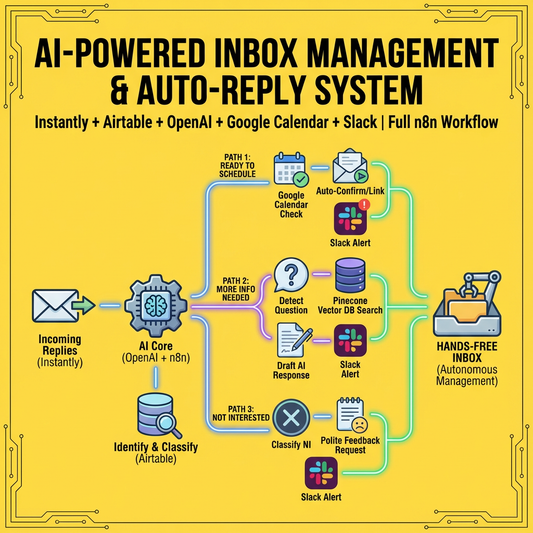 AI Email Automator – Fully Automated Website Scraper + Research Engine + Personalized Email Generator + Subject Line Creator + Auto-Sender (Make.com Full Build)